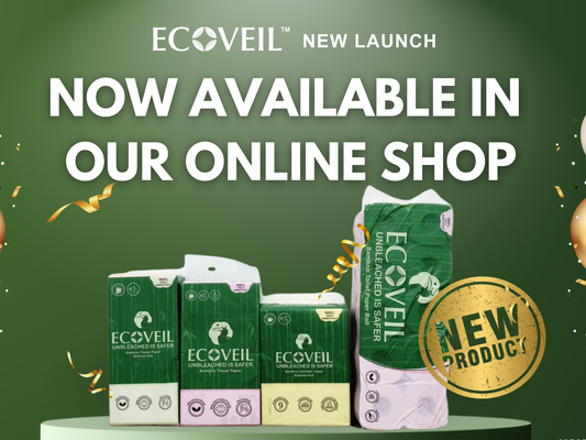 ECOVEIL Makes a Big Debut: Launching Its First 4 Unbleached Bamboo Tissue Products Online