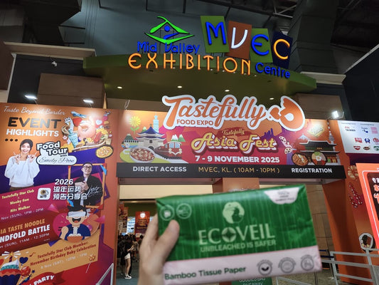 ECOVEIL Debuts at the Tastefully Food Expo: Leading the Green Dining Trend with Bamboo Pulp Tissues and Bamboo Fiber Tableware, Receiving an Enthusiastic Response
